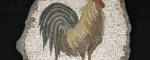 Kogut na rzymskiej mozaice