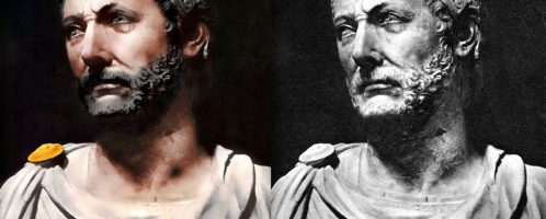 Pokolorowane popiersie Hannibala