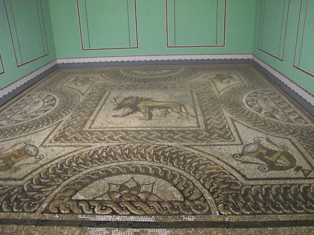 Jedna z mozaik w muzeum Verulamium