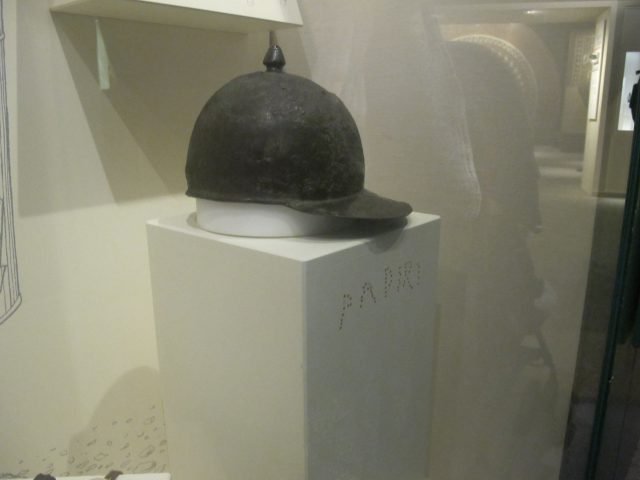 Rzymski cassis w muzeum Verulamium