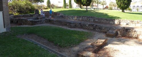 The remains of the ruins in Cerro da Vila