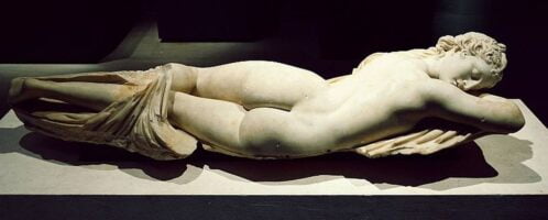 Hermaphrodite statue from the Palazzo Massimo Alle Terme museum in Rome