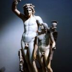 Sculpture of Bacchus and Cupid