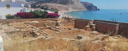 Remains of the Roman fish processing center in Praia da Luz