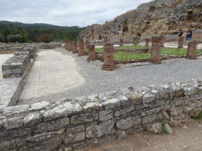 The remains of houses in Conimbriga