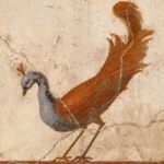 Rzymski fresk ukazujący pawia