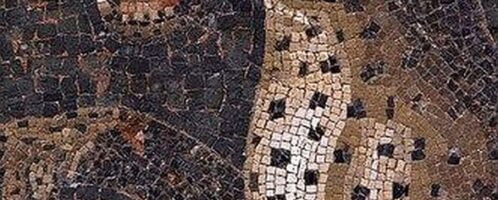 Wild cat on the mosaic