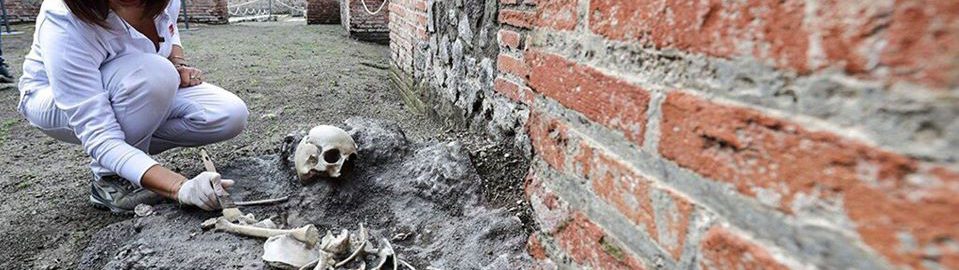 The remains of a child were discovered in Pompeii