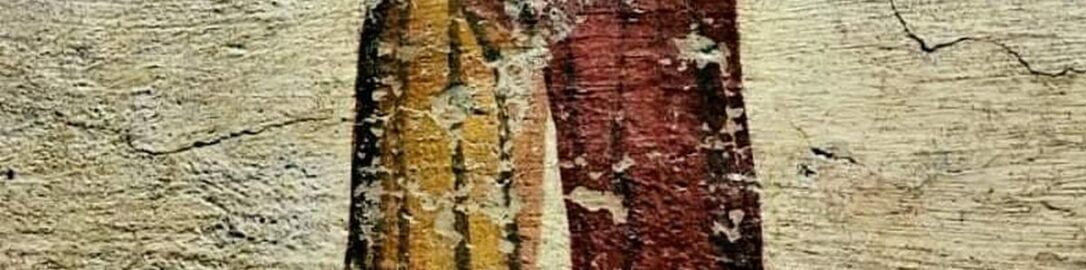 Fresk rzymski uwieczniający pocałunek pary