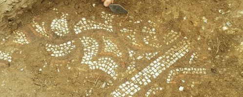 A Roman mosaic was discovered in the south of England