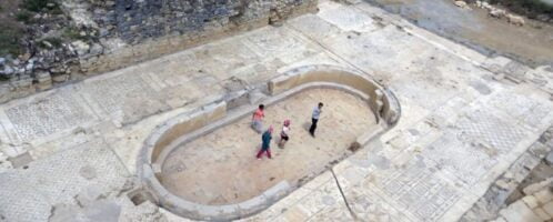 A huge mosaic discovered while working in the field