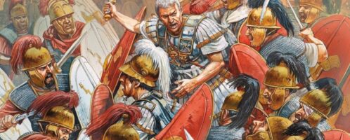 Caesar in battle