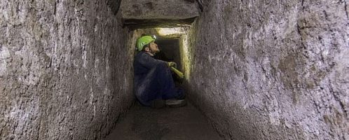 Tunnel in Pompeii