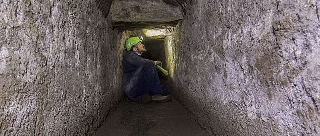 Tunnel in Pompeii