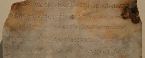 Roman inscription mentioning a dead girl