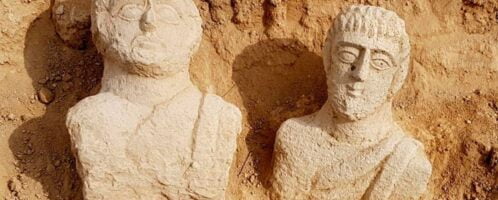 Intriguing busts from Roman times in Israel