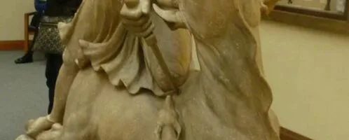Marble statue of Mithra