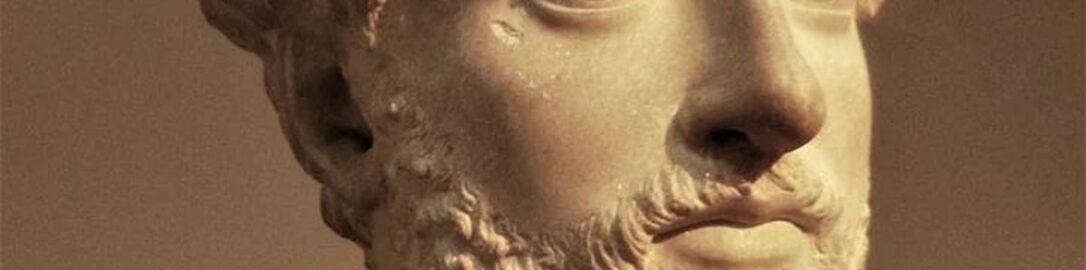 Marble bust of Emperor Marcus Aurelius