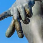 Sculpture with fingers