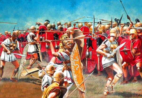 Attack of the Samnites on the Roman army