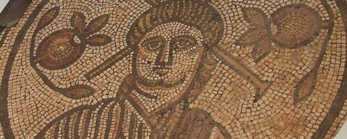 Roman mosaic showing Christ