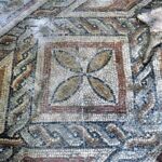 Fragment rzymskiej mozaiki w Sirmium