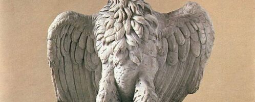 A beautifully preserved Roman sculpture of an eagle