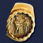 Golden beautiful roman ring