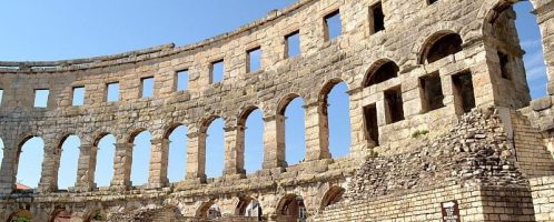 The Amphitheater in Pula Croatia