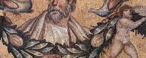 A mosaic showing Thucydides