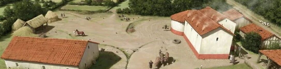 Reconstruction of a Roman country estate in Britain