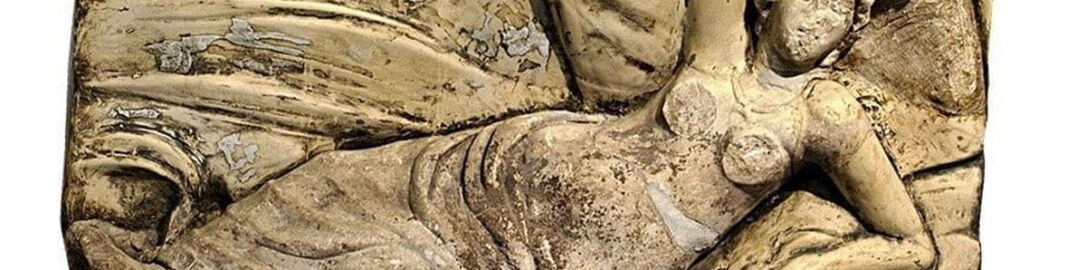 Sleeping Ariadne on a Roman bas-relief