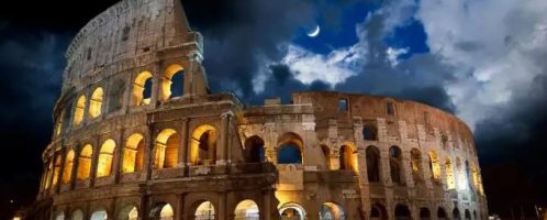 Colosseum by night