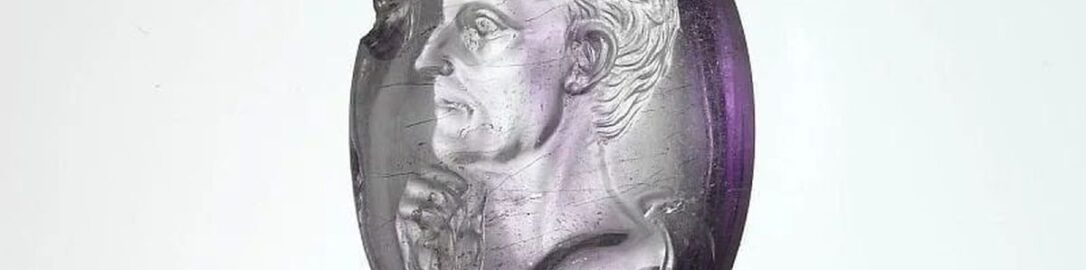 Roman portrait of a man with amethyst