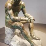 Ancient sculpture of a boxer from Palazzo Massimo Alle Terme