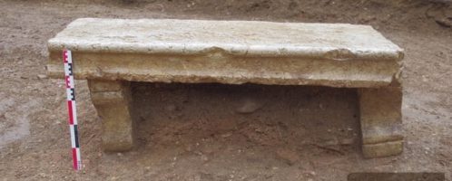 A Roman bench was found in France