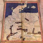 XV-wieczna kopia mapy Germanii wg wyobrażenia Rzymian z II w. n.e., autorem mapy starożytnej był Klaudiusz Ptolemeusz