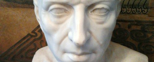 Bust of Cicero from the 19th century. It is in the collection of the Myślewicki Palace in Warsaw