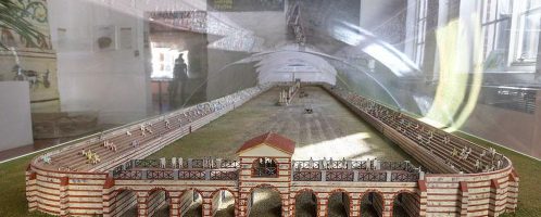 Reconstruction of Roman circus in Colchester