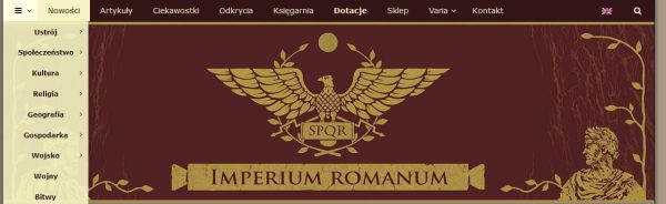 Nowe menu na IMPERIUM ROMANUM