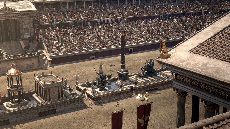 Beautiful reconstruction of the Circus Maximus route