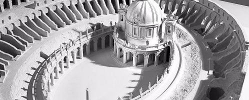 Project of church in Colosseum