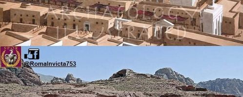 Reconstruction of temple in Petra