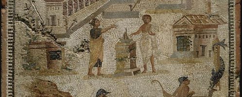 Mosaic showing an offering