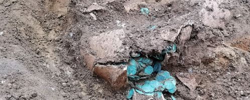 Vessel with coins discovered in Hungary