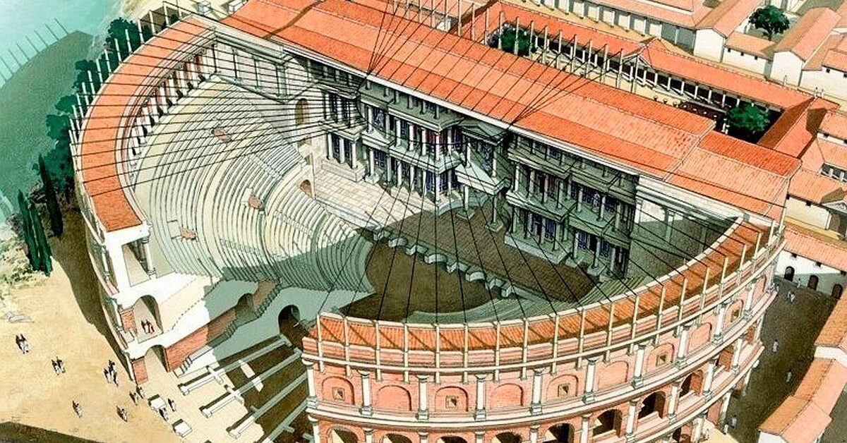 Reconstruction of Roman theater in Toulouse « IMPERIUM ROMANUM