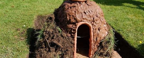 Reproduction of an antique oven