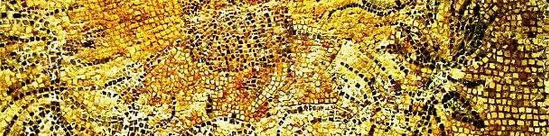 Rzymska mozaika ukazująca greckiego poetę Alkmana