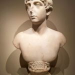 Roman marble bust of young man