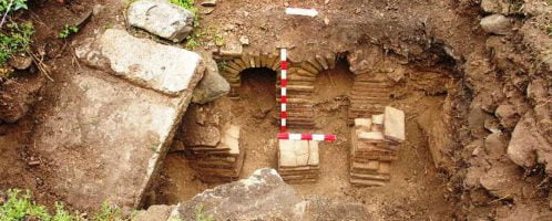 Hypocaustum system in the road station near Sostra